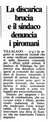 La discarica brucia e il sindaco denuncia i piromani<br />
(18/09/1986)