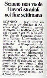 Scanno non vuole i lavori stradali nel fine settimana<br />
(19/09/1986)