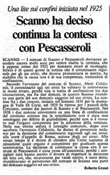 Una lite sui confini iniziata nel 1925<br />
Scanno ha deciso<br />
continua la contesa con Pescasseroli<br />
(15/02/1987)